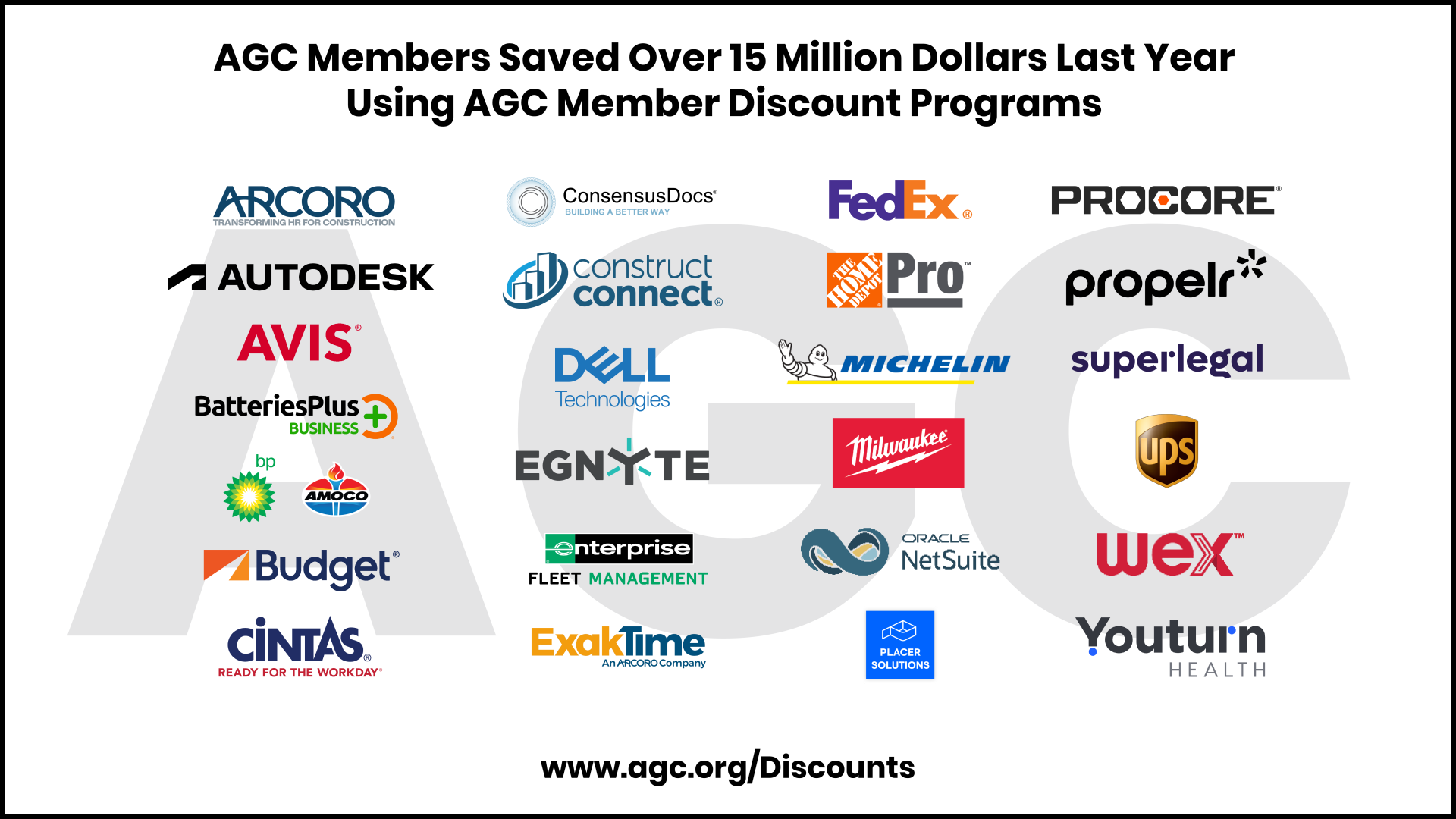 AGC Member Discount Programs